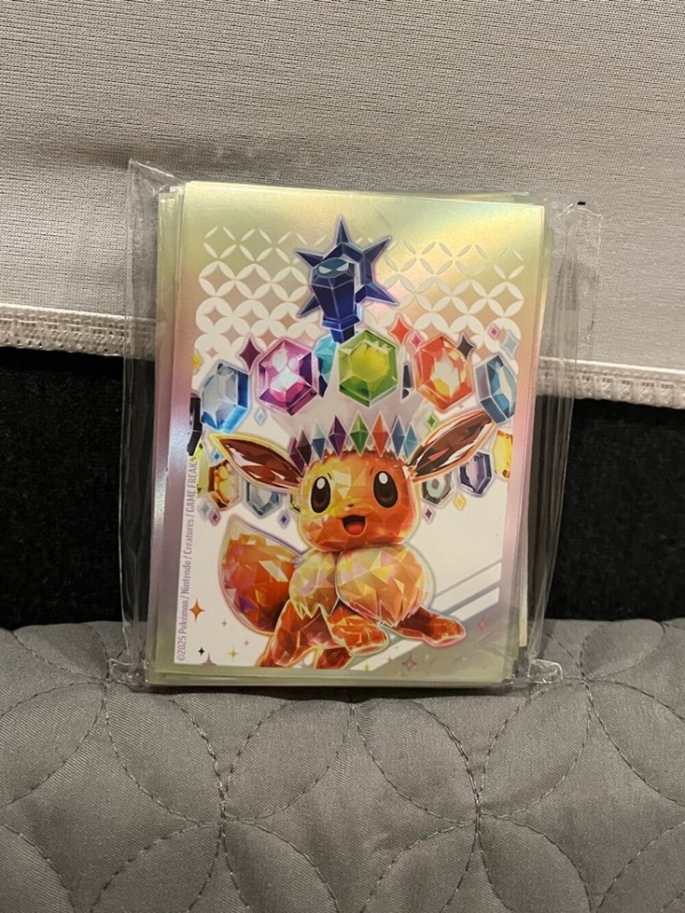 2025 Prismatic Evolutions Eevee ETB Card Pokemon - 50 Sleeves
